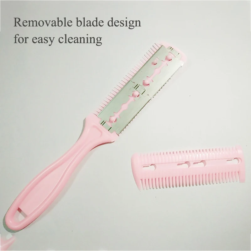 Парикмахерские ножницы для стрижки волос волшебная Расческа с лезвием набор