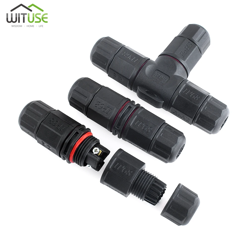 

IP68 Waterproof Connector 2 3 4 5 Pin Electrical Adapter Electrical Terminal Wire Cable Junction Box Outdoor Plug Socket Block