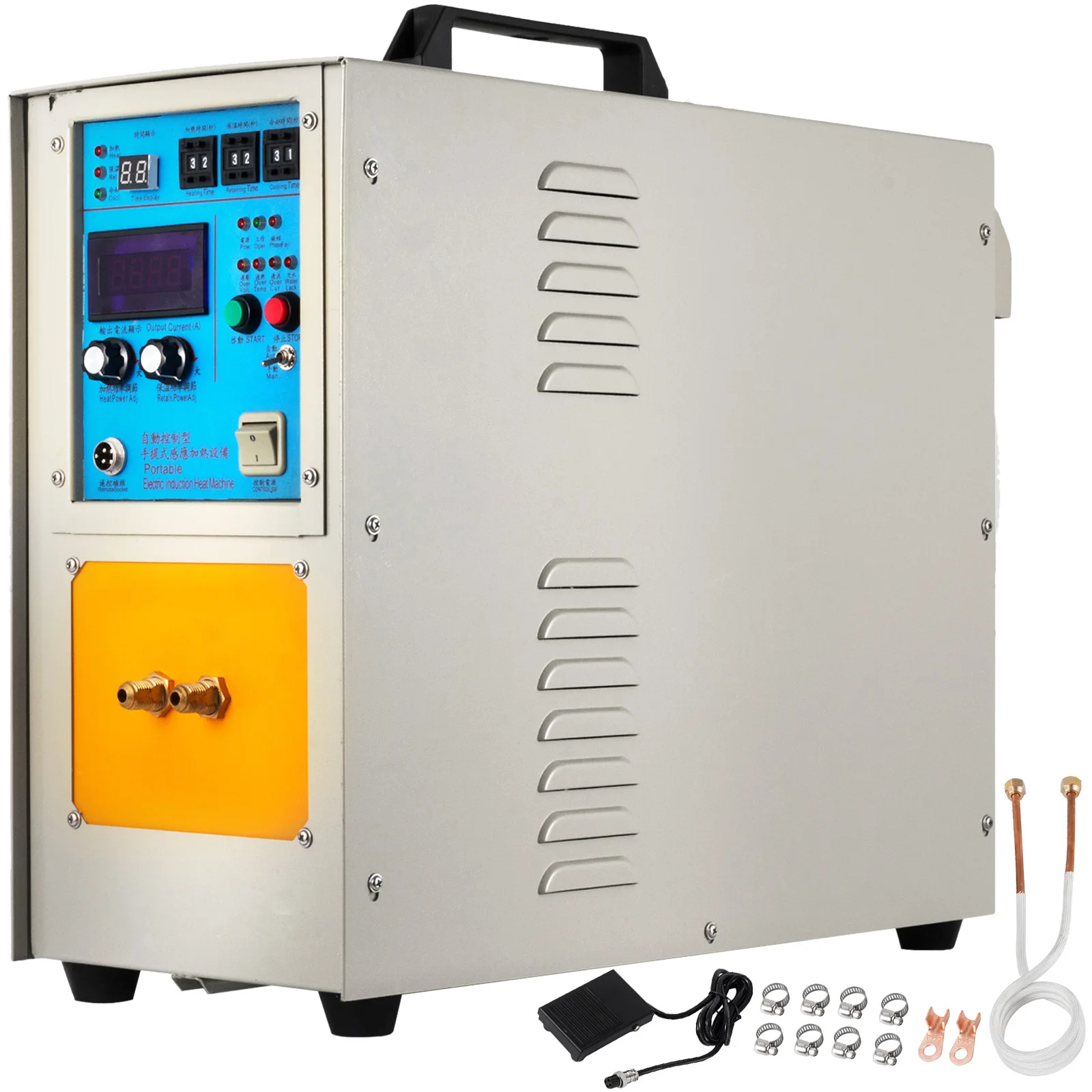 Высокочастотный индукционный нагреватель VEVOR 2200 ℃ 15 кВт 30-1000 кГц плавильная печь