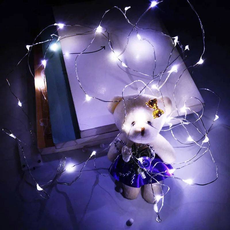 Сказочные огни на батарейках/USB питание светодиодный гирлянды 1 м 2 3 5 10 12