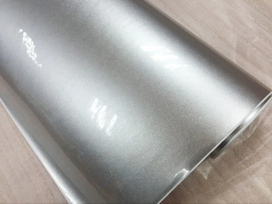 Высокоглянцевая серебряная металлическая пленка для украшения кузова