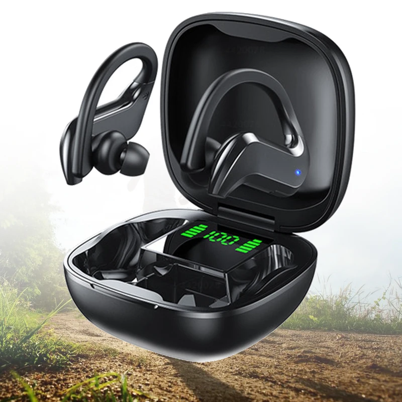 

New Wireless Bluetooth Earphone Sports Wireless Headphone HiFi 9D Touch Control Headphones TWS Earbuds Headsets With Microphone