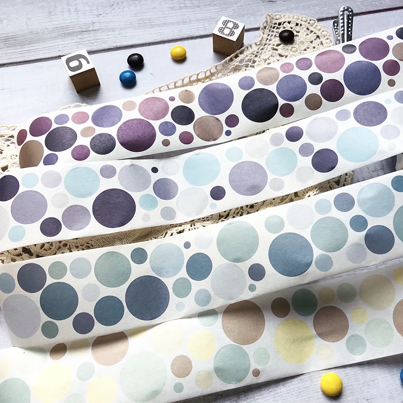 1 рулон/шт. Круглая Маскировочная васи лента 5 3 см x м клейкая Лента Сделай сам