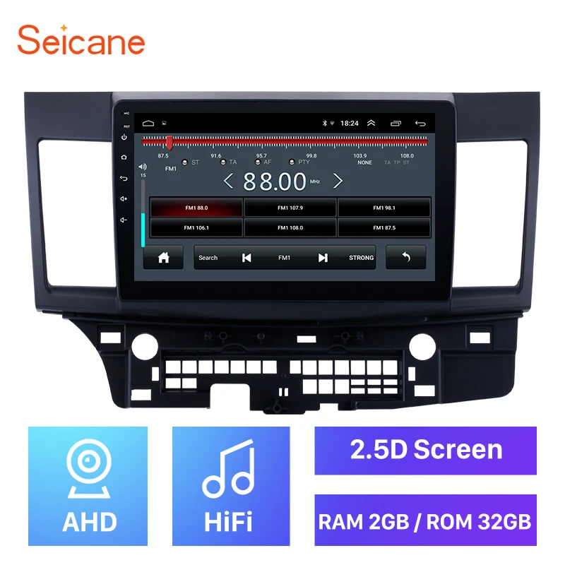 Автомагнитола Mitsubishi Lancer-ex 2008 2009 2010-2015 2 Гб ОЗУ 32 ПЗУ 2.5D Android 8 1 10 дюйма GPS-плеер |