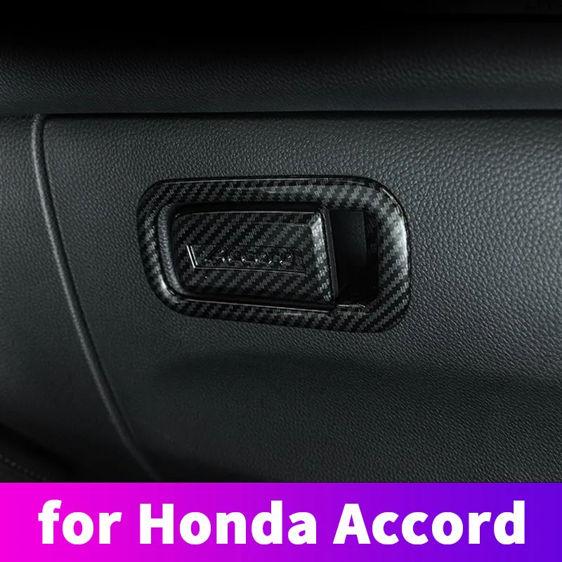 

For 10th Honda Accord 2018 2019 Storage box handle patch glove box handle decoration protection patch sequins Accord interior de