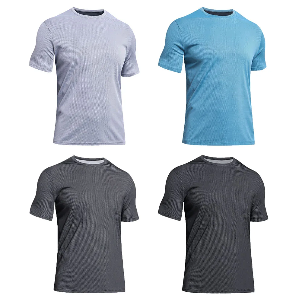 

Men Fitness T-shirts Thin Mesh Breathable Quick-dry Running Tops for Summer Outdoor HB88