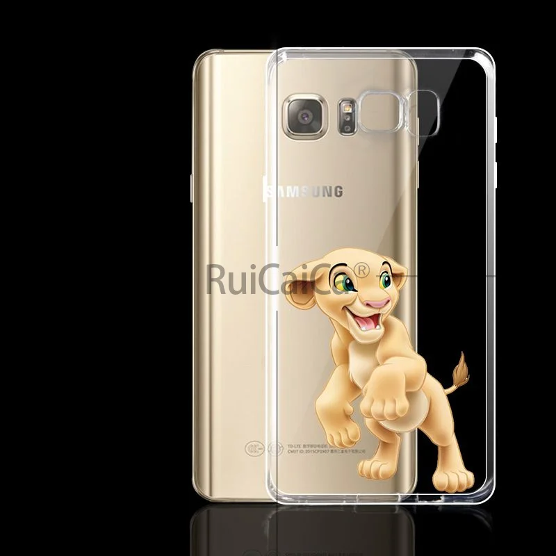 Ruicaica милый мультфильм Король льва 2019 цветной рисунок чехол для телефона Galaxy S7 edge