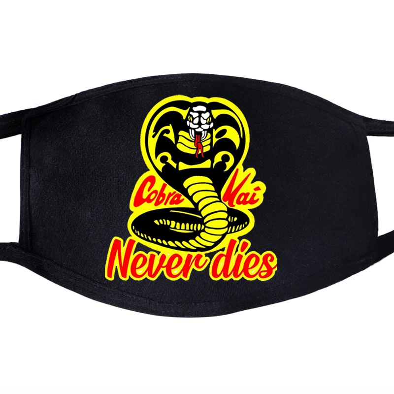 Cobra Kai Never Dies маска для лица с изображением рта маффли маскарильяс бандана Masque