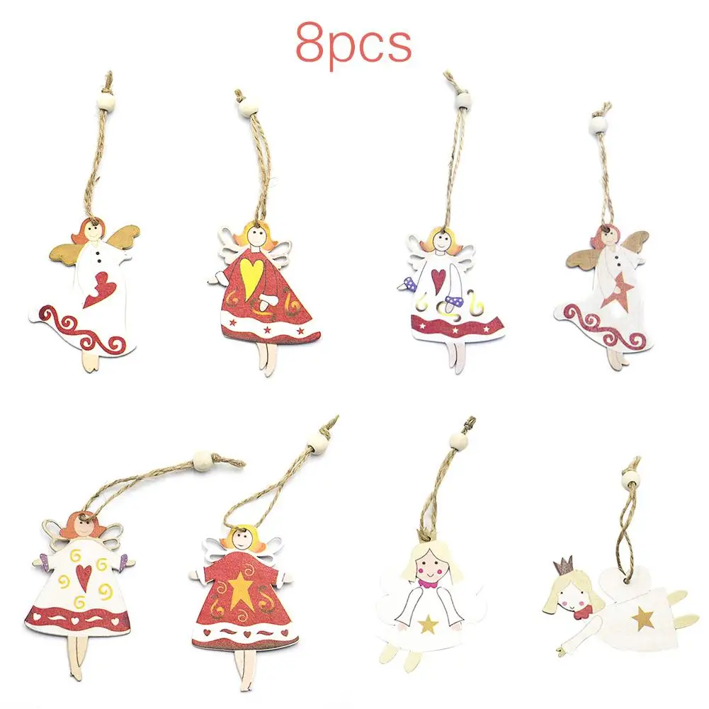 Премиум мини деревянная Рождественская елка орнаменты фигурки Advent календарь