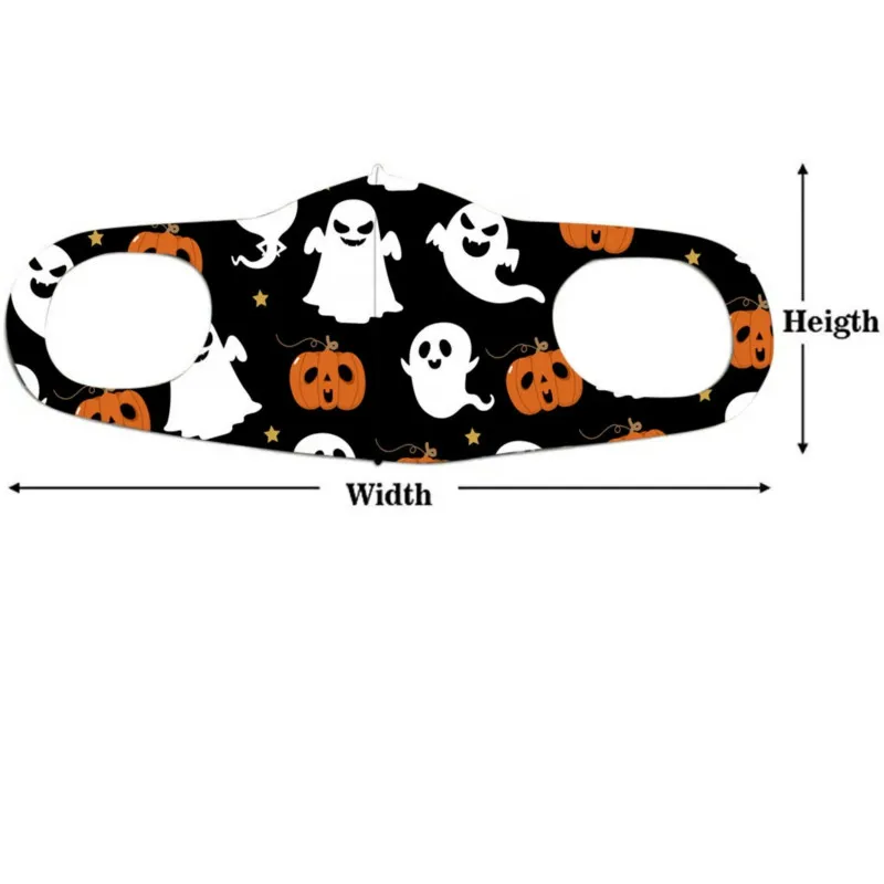 

Mascarillas Pumpkin Print Face Mask Protective Reusable Washable Mouth Mask Outdoor Dustproof Breathable Masque Halloween Party