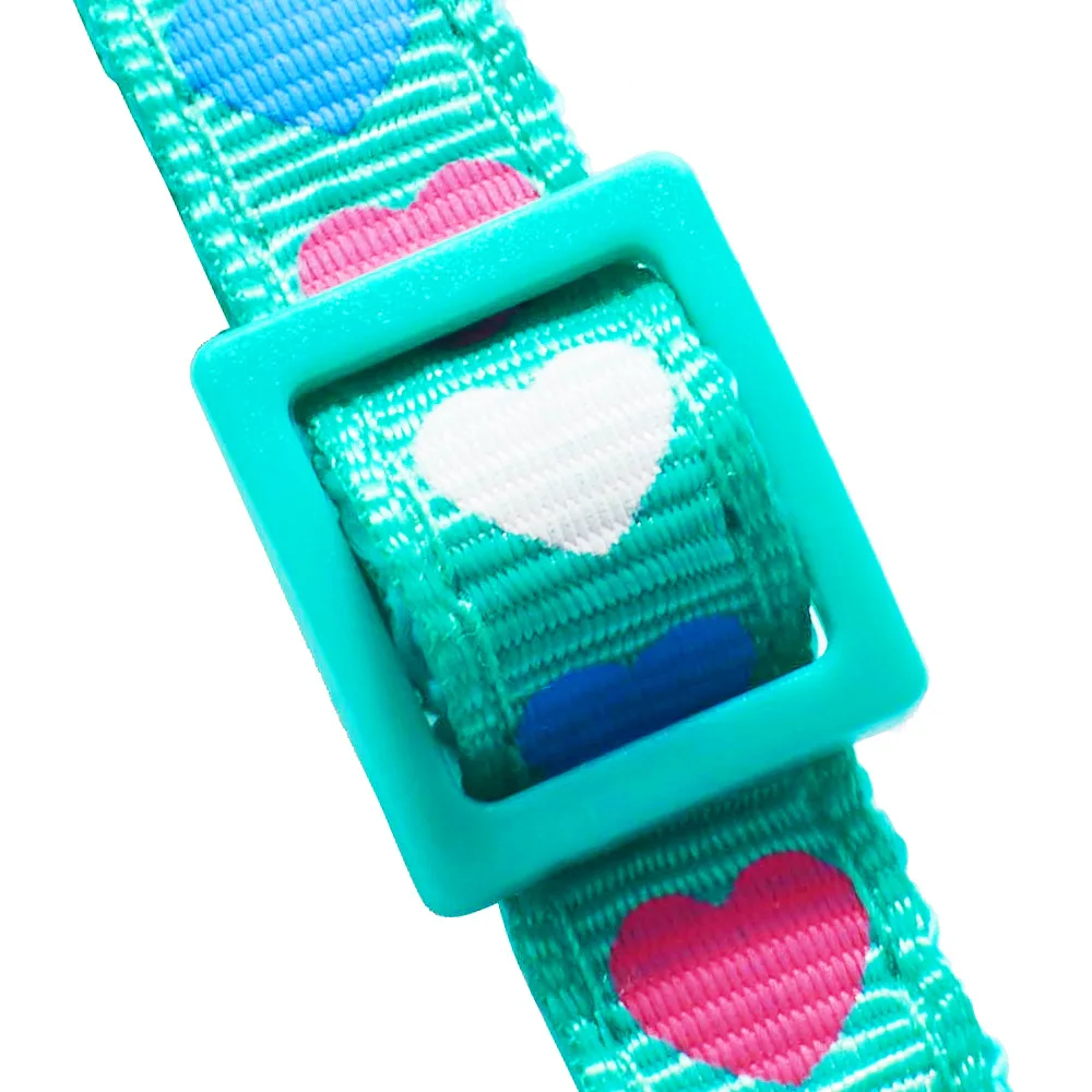 Ошейник для кошек с мультяшным принтом сердец ожерелье милых и маленьких собак