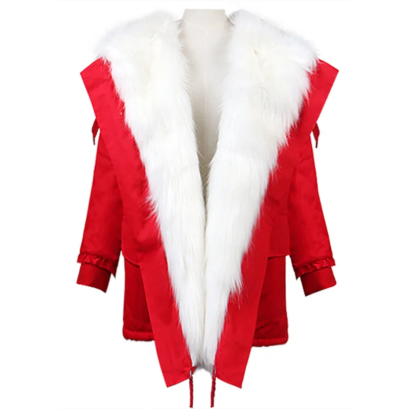 Women Big Faux fur Parkas Winter 2019 Fashion Loose Warm Female Outwear Long sleeve Elegant Coat Jacket Casual INKEO 9O014 | Женская