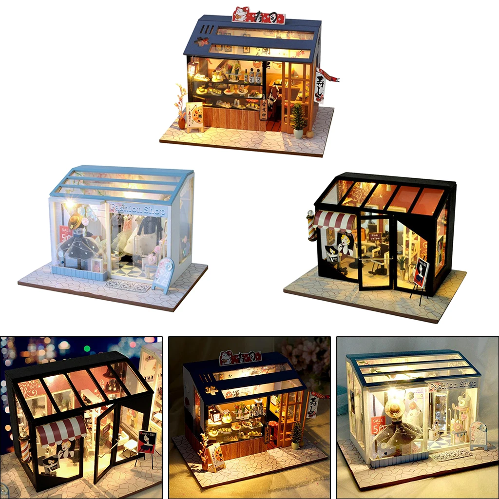 

3D DIY Miniature DollHouse Creative Fashion with Furniture Adults Gift