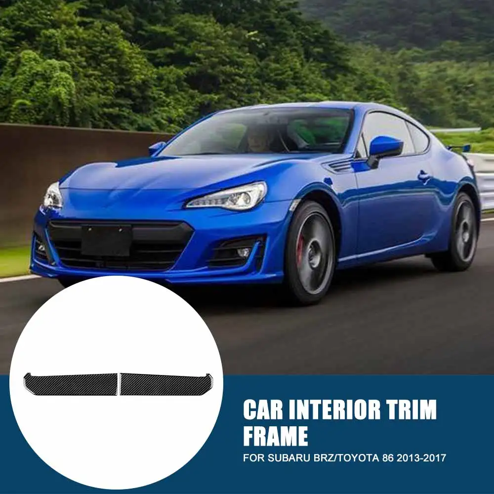 

2pcs Carbon Fiber Stickers Car Interior Gear Shift Panel Cover Frame Side Trim Car Accessories for Subaru BRZ/Toyota86 2013-2020