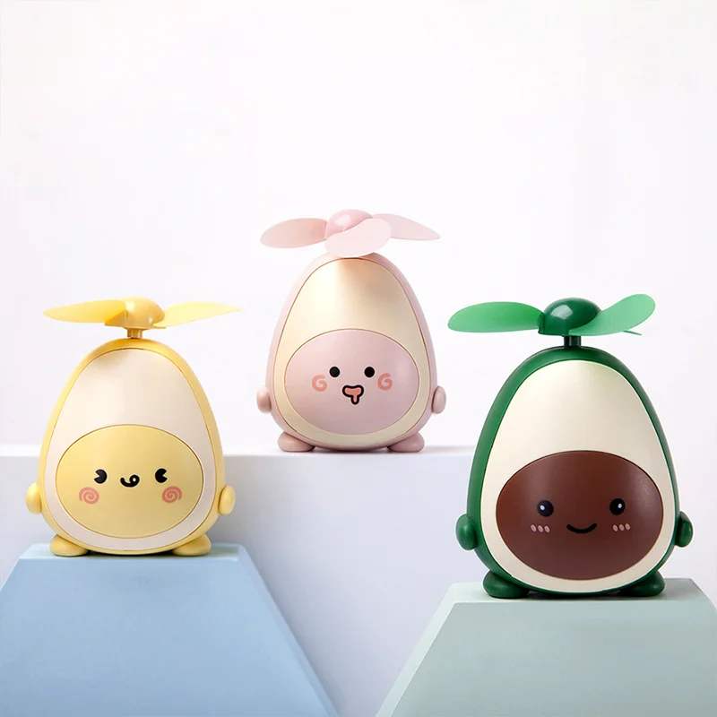 Авокадо мини USB вентилятор зарядки милый портативный маленький девушка офис