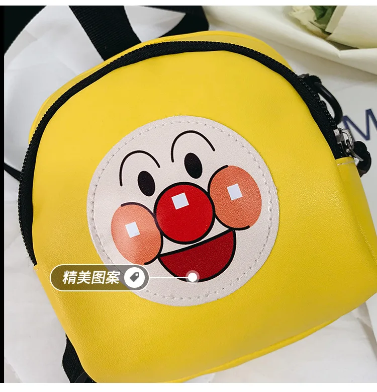 Детский рюкзак Anpanman для девочек и мальчиков; милые сумки-мессенджеры для маленьких принцесс; сумка на плечо с рисунком монетки; рюкзак из искусственной кожи; подарок для девочек