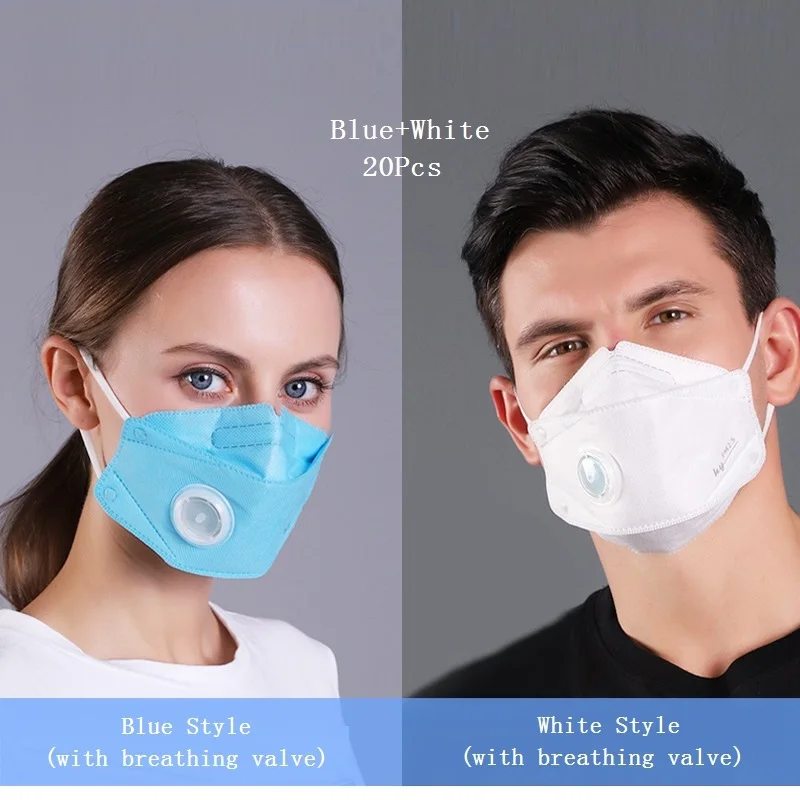

Adult Fish Shape Mouth Mask with Breath Valve Black Dustproof Breathable Mascarillas CE FFP2 3D Disposable Protective Masks