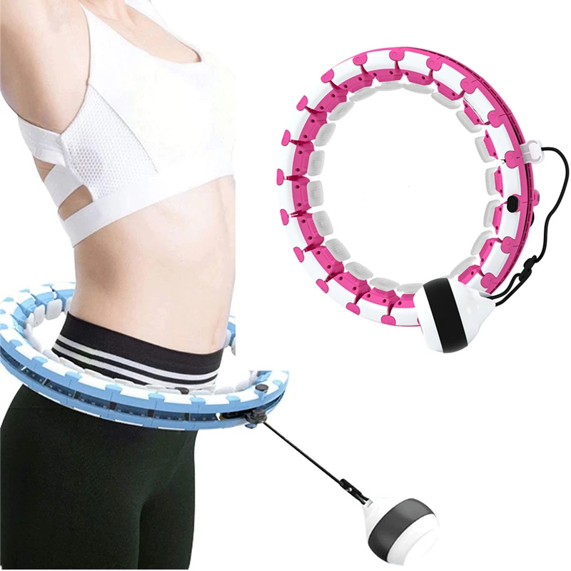 

Дропшиппинг 24 узла обновление 1,5 кг регулируемые умные спортивные обручи Hu Интеллектуальный массаж живота La обруч Фитнес потеря веса кольцо