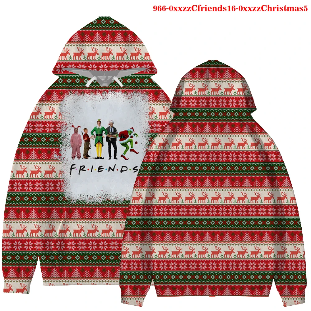 

Brand Pullover Men Hoodie 2021 Autumn Christmas Friends Hip Hop Streetwear Men Sweatshirts Hoodies Christmas Friends Hoodie Male
