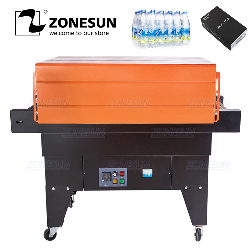 

ZONESUN Heat Sealing Package Machine Automatic Shrink Wrapping Machine Plastic Packing Machine Tableware PVC Film Machine