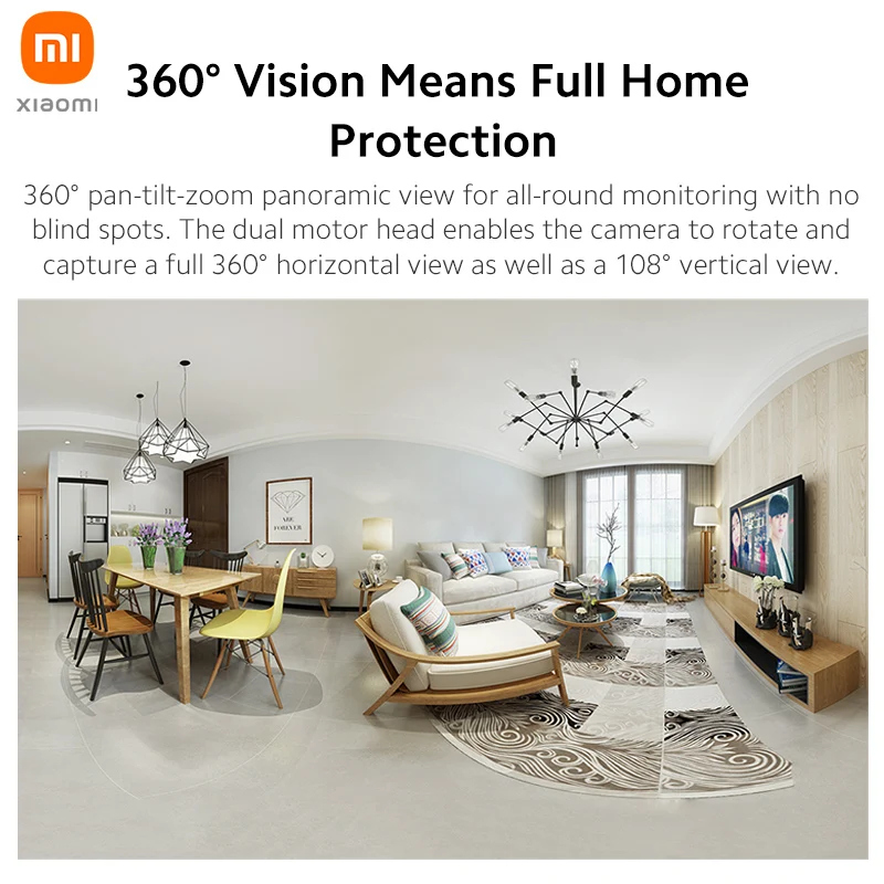 Mi 360° Camera 1080p full protection Infrared Night Vision AI Human Detection | Безопасность и защита