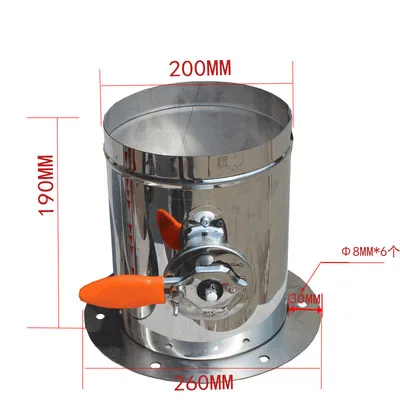 

Демпферный воздушный клапан из нержавеющей стали 201