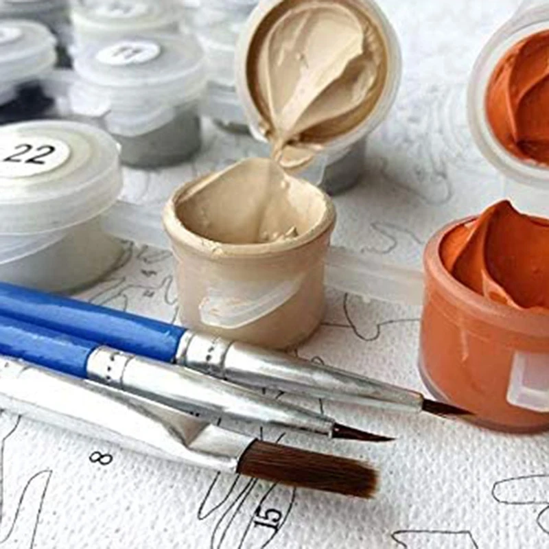 

Coloring Painting Plain Trail DIY Digital Oil Painting Floral Landscape Handmade Oil Color Decorative Painting Framed