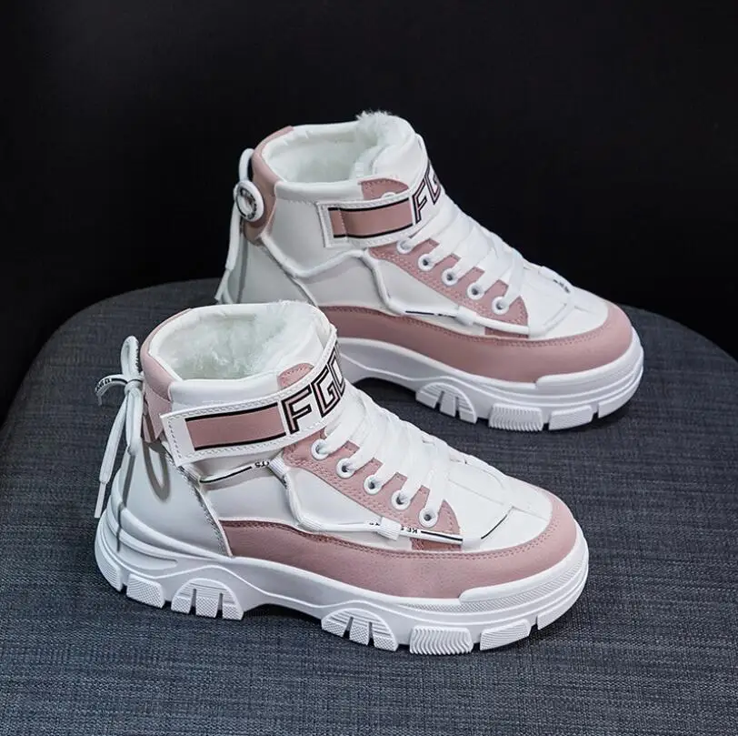 

Women's Shoes Winter 2020 New Trendy Snow Boots Women's Cotton Shoes Plus Velvet Thickening Sports Women's Boots