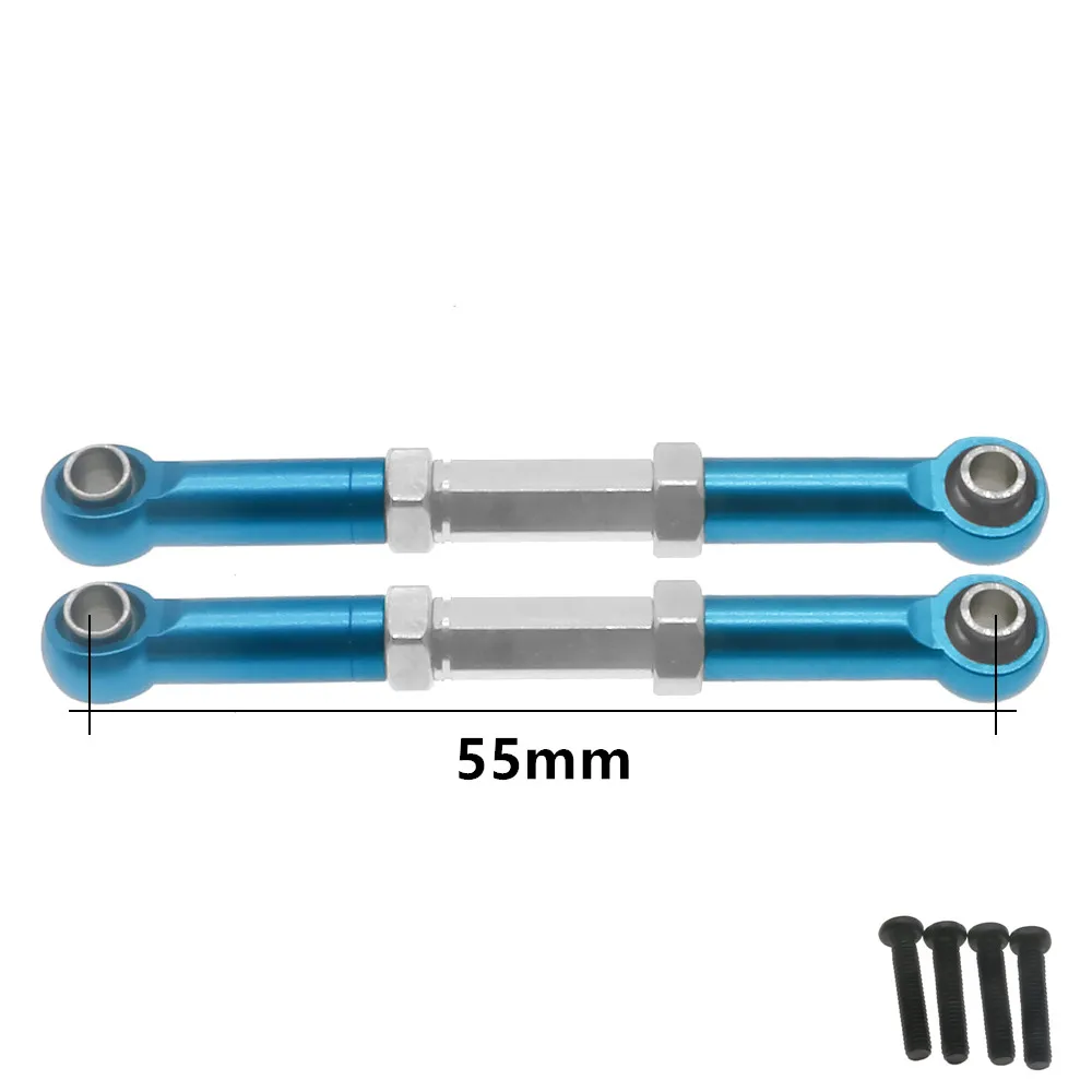 2x синяя легированная сталь Передняя верхняя подвеска тяга для Rc хобби модель