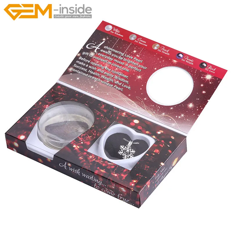 Натуральная устричная клетка Love Wish Pearl Набор Колье in oyster DIY коробки для ювелирных
