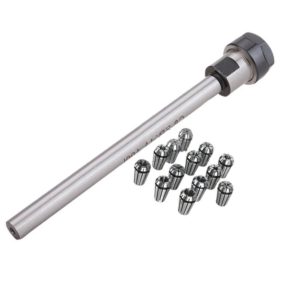 

1 Pc Metal C8-ER11A-100L Straight Shanks Collet Chuck Holder Extension Rod CNC