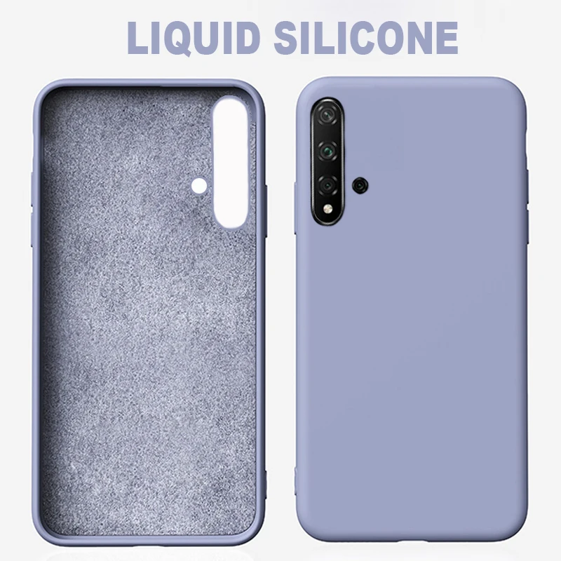 Роскошный жидкий силиконовый чехол для телефона Huawei Honor 20 Pro 20S мягкий honor 9X ProV20 V30
