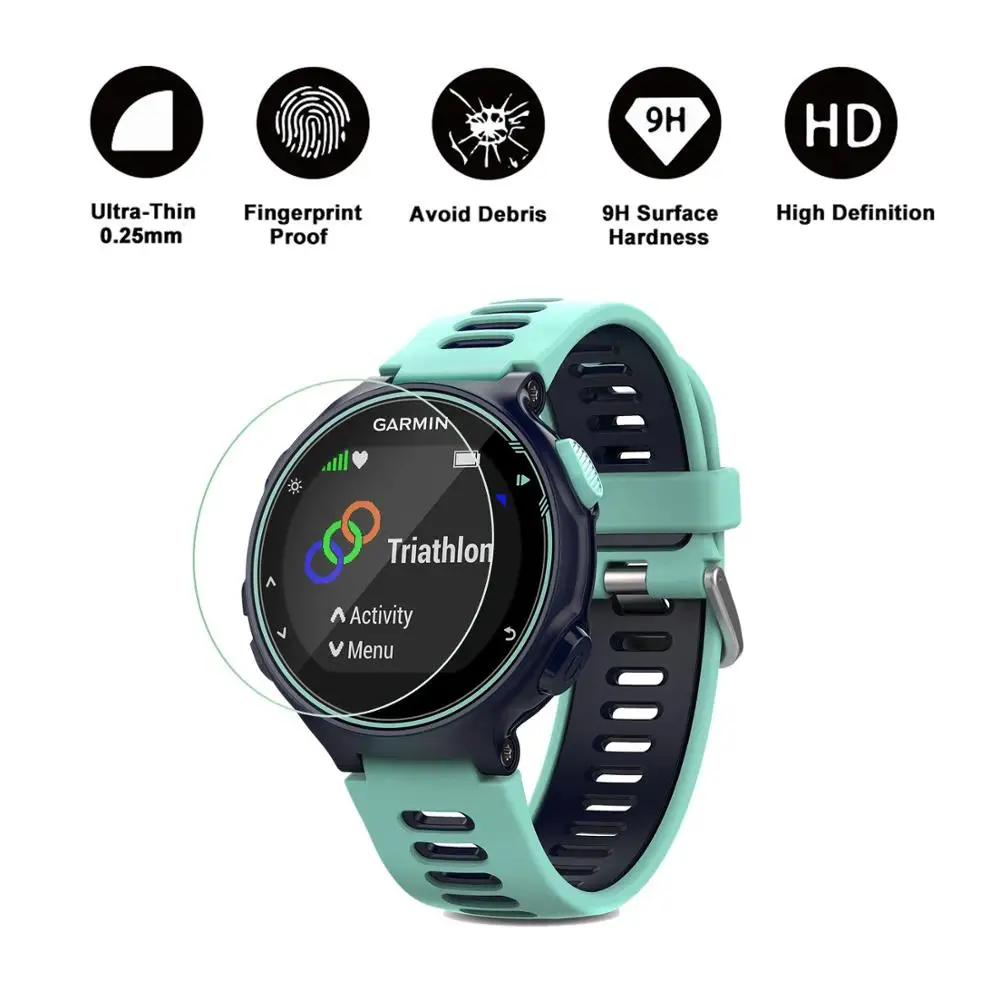 Защитная пленка для экрана Garmin Forerunner 735 закаленное стекло HD 9D защитные аксессуары