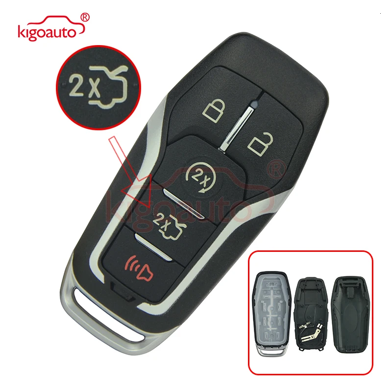 Kigoauto 2 шт M3N-A2C31243300 5 кнопок 164-R7989 для Ford Fusion Explorer edge чехол для дистанционного управления смарт-ключом