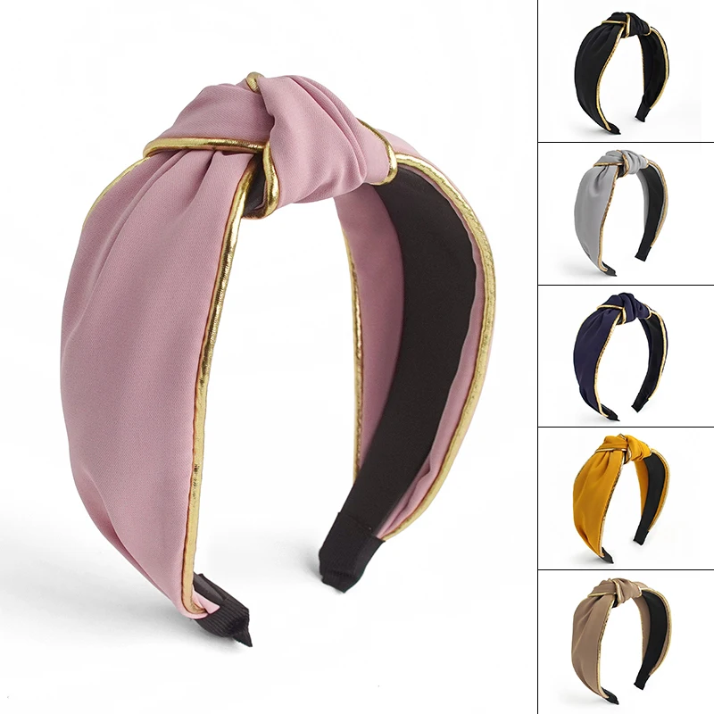 

Модная повязка на голову Chen Yan с узлом, женские повязки на голову с принтом, новая повязка на голову в клетку FG18003