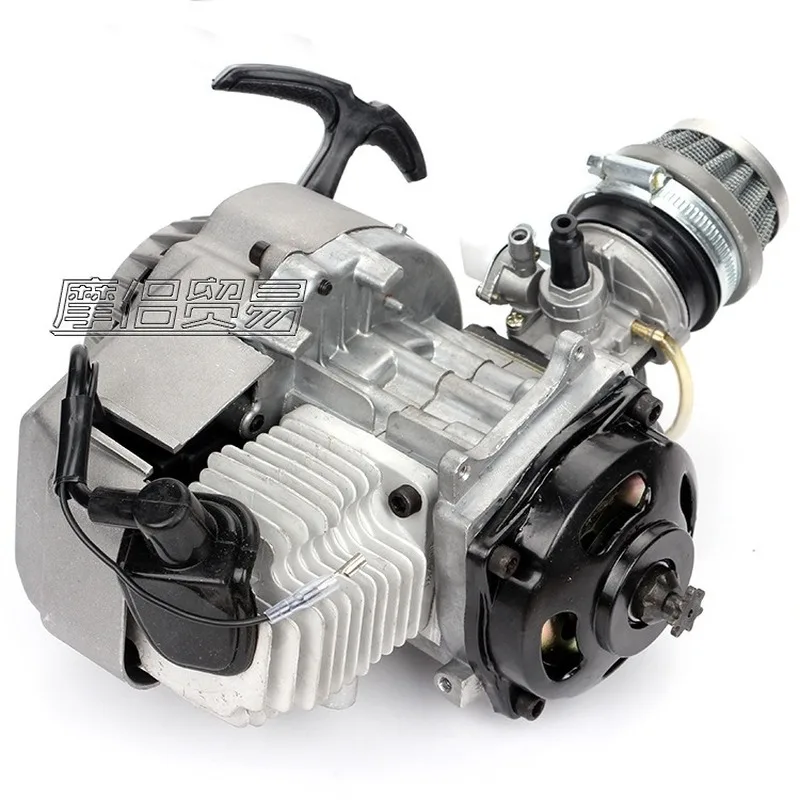

49cc 2 Stroke Motorcycle Pull Start Engine Motor Transmission Engine with Air Filter Mini Pocket Pit Quad Dirt Bike ATV 4 Wheel
