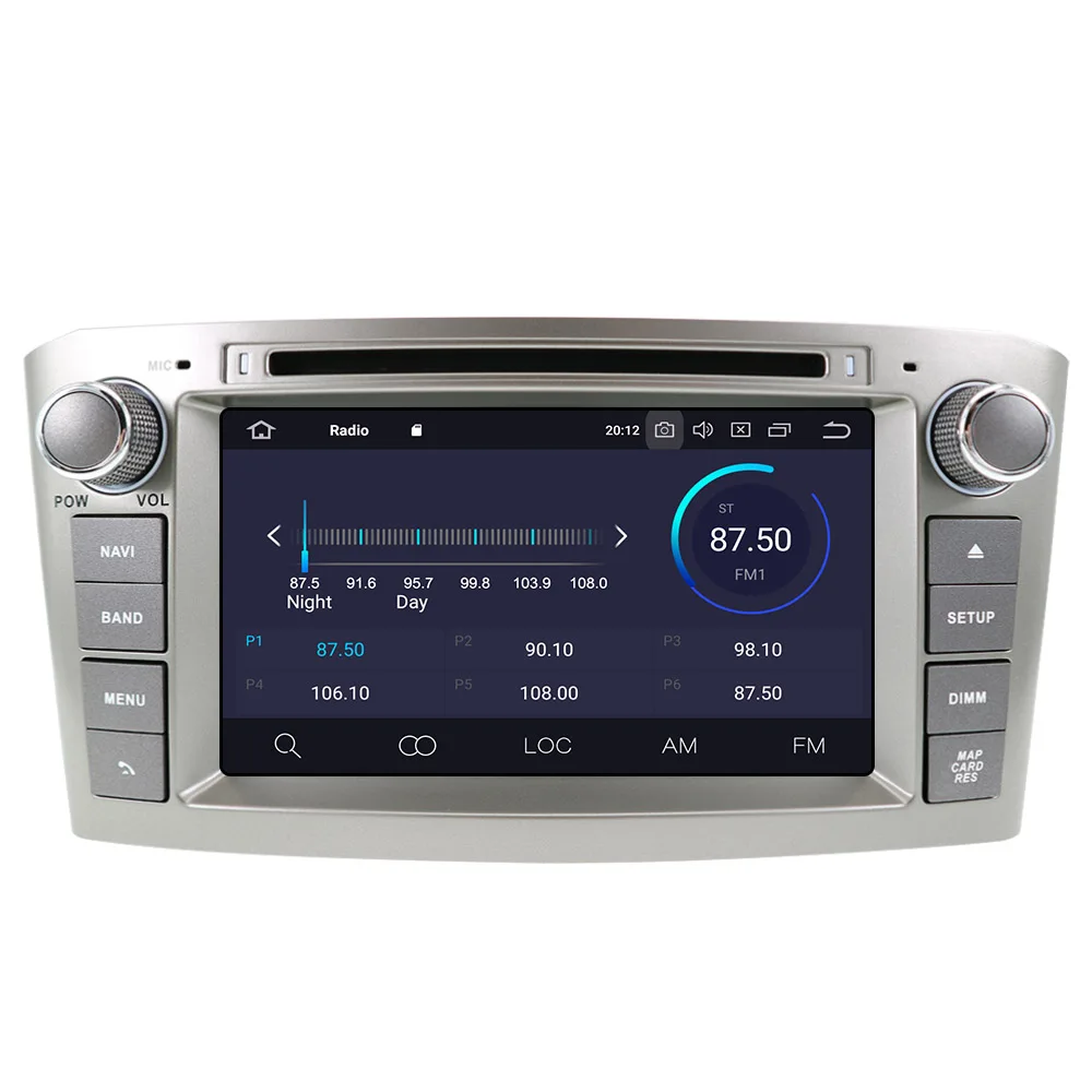 Android 9.0 Car DVD Player GPS Navigation For Toyota Avensis 2002-2008 T250 radio multimedia headunit 2 din recorder free map