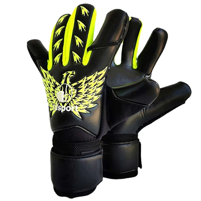 

Роскошные латексные перчатки вратаря 4 мм, утолщенные Нескользящие профессиональные перчатки вратаря для игры в футбол, перчатки вратаря д...