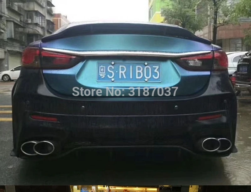 Спойлер для Mazda 6 atenza 2014 2018 АБС пластик Неокрашенный задний спойлер на крыло крышу
