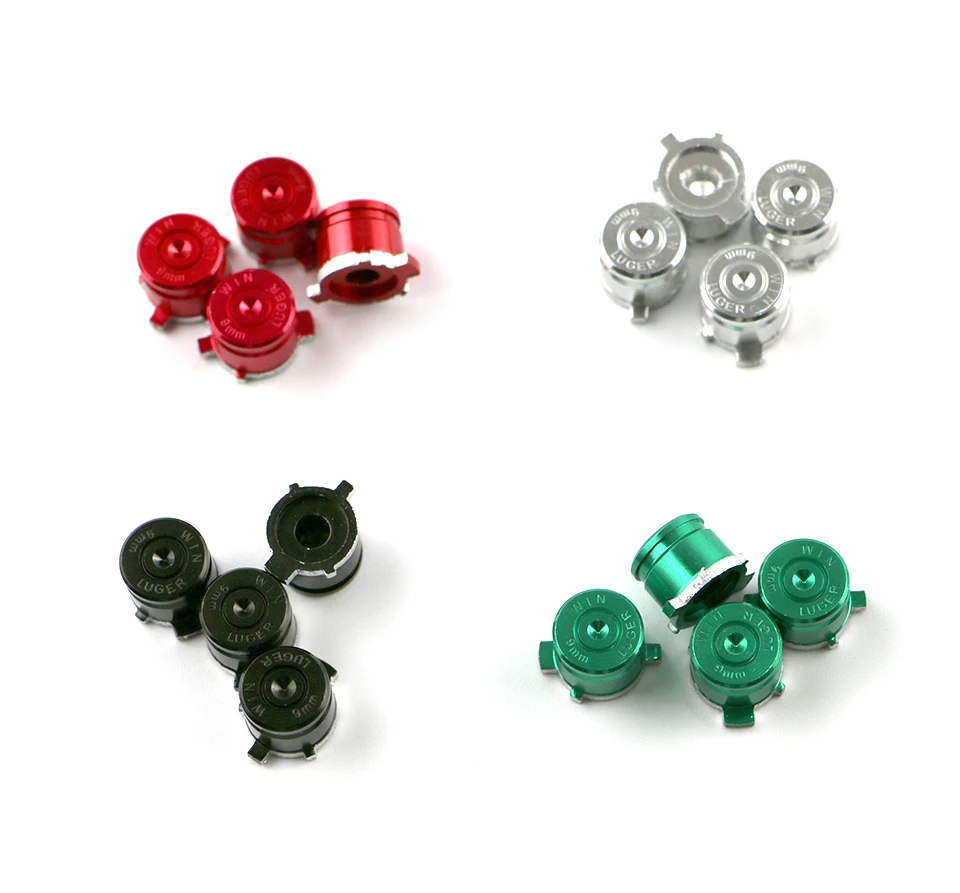 Металлический Алюминий пулевые сменные кнопки для PS4 PS3 контроллер с