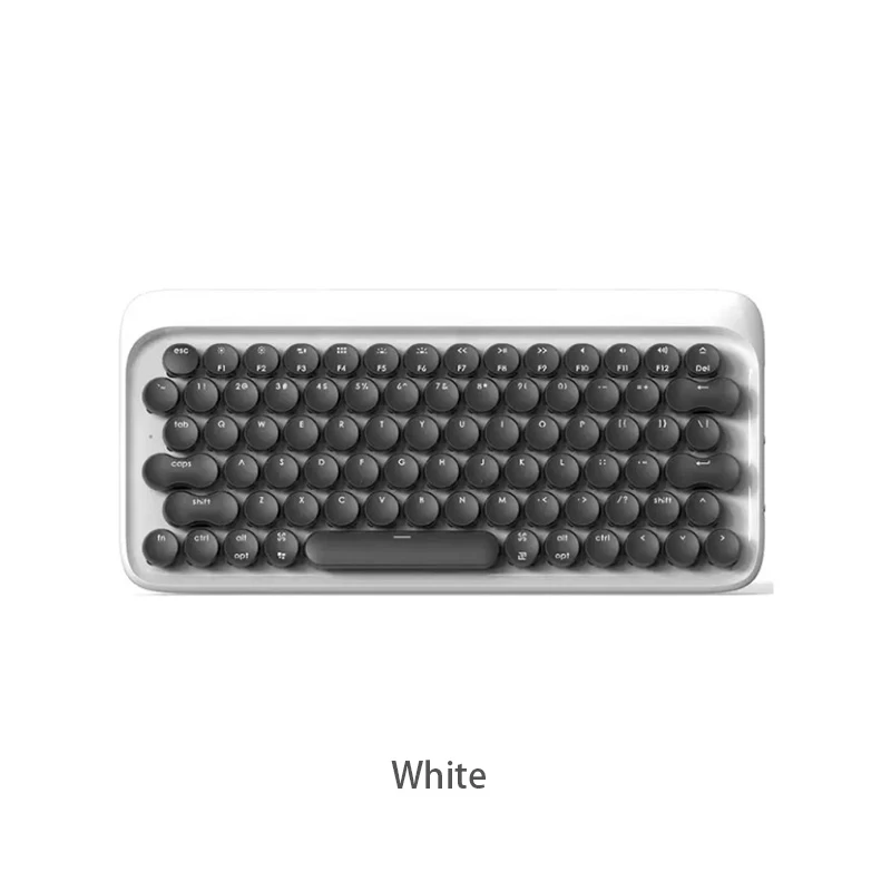 white Keyboard Xiaomi Mijia LOFREE Bluetooth Беспроводная механическая клавиатура 79 клавишная клавиатура мышь 2,4G/Bluetooth двухрежимный Многофункциональный - Цвет: white Keyboard