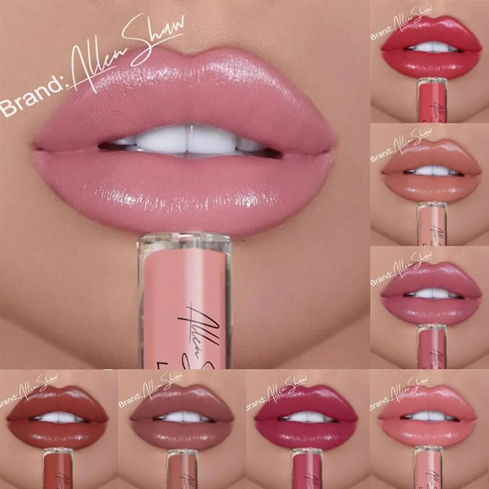 12 цветов Помада с кремовой текстурой сексуальный женский макияж Жидкий блеск для