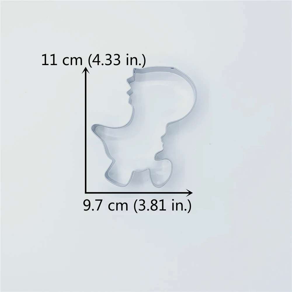 KENIAO Cute T-Rex динозавр печенье резак для детей-9 7x11 см-динозавр и помадка