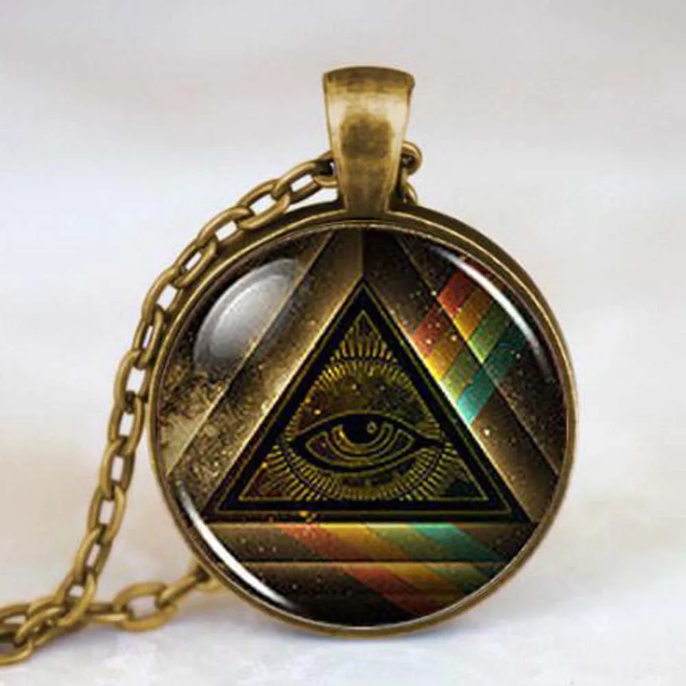 Кулон на цепочке для мужчин и женщин 1 шт./лот в стиле стимпанк|illuminati pendant|satan