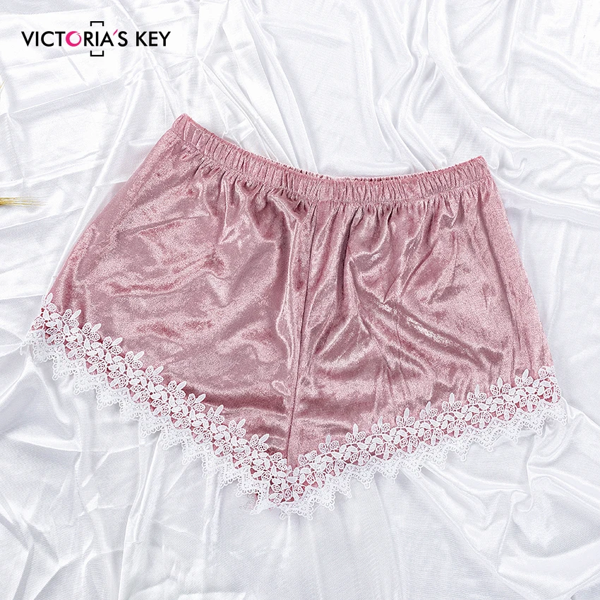 Викторианский ключ розовый бархат женский халат и платье наборы кружева Cami брюки