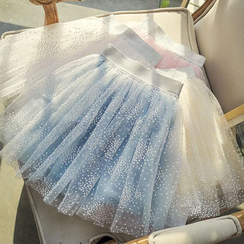 Новая Тюлевая юбка пачка для малышей детская черная маленьких девочек Летняя