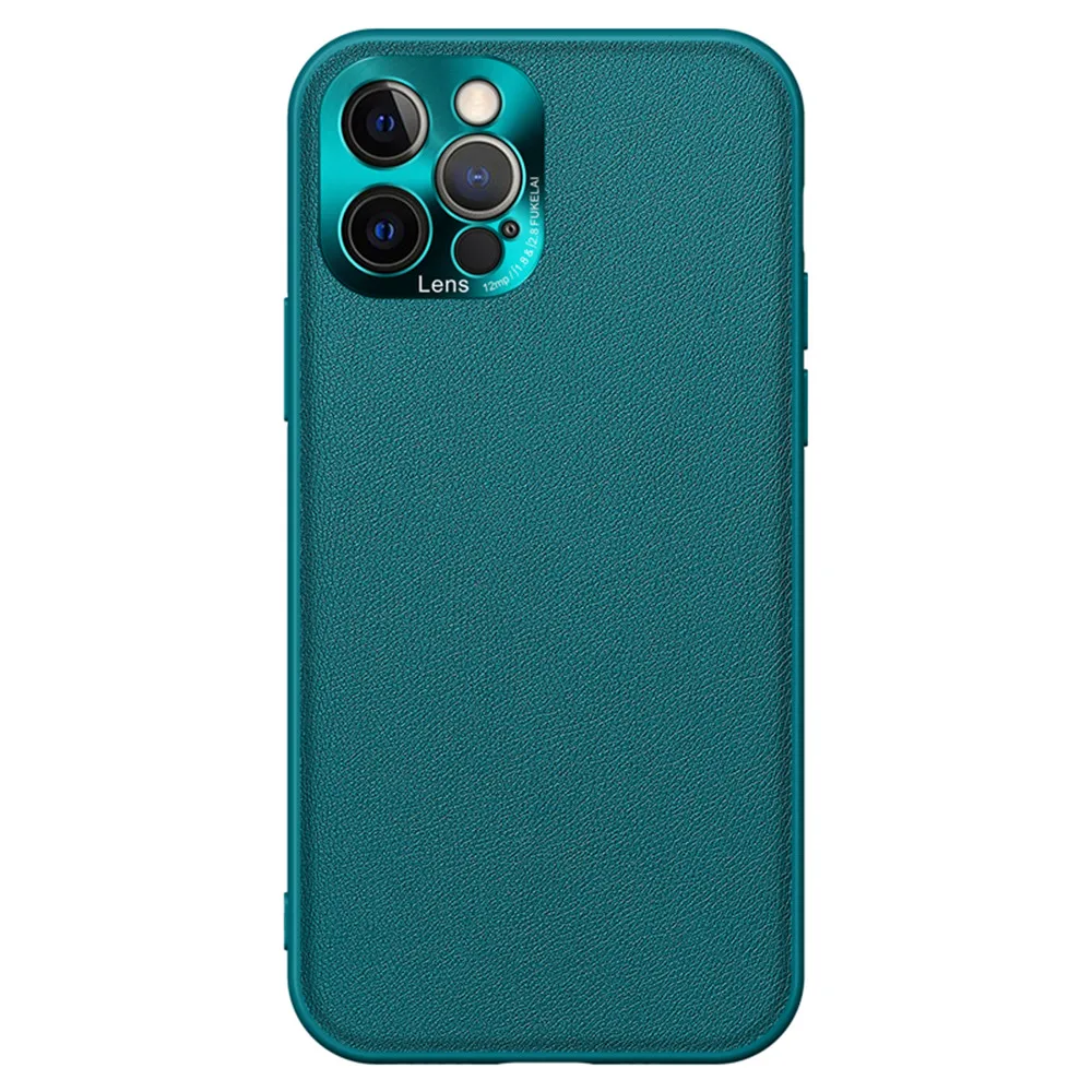 

Original Leather Phone Case For iPhone 12 MINI 11 Pro XS Max X XR 7 8 Plus SE2 Frosting Soft Edge Fall-anti Protection Shell