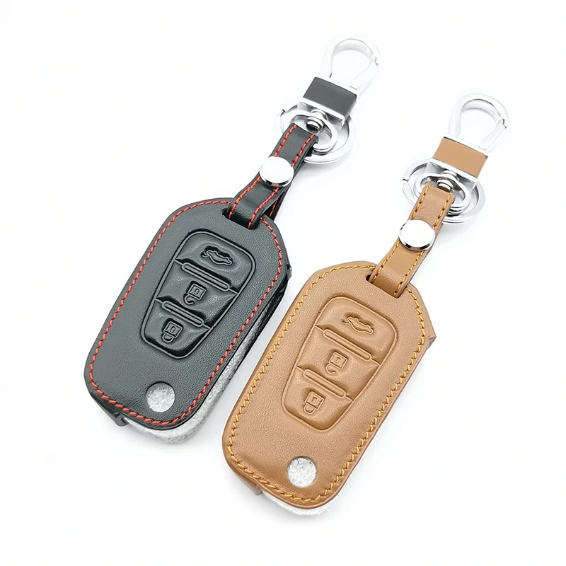 Кожаный чехол для ключа с дистанционным управлением в классическом стиле 100%