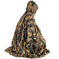 men women kids outdoor ghillie suit camouflage clothes jungle suit cs training leaves clothing hunting suit pants hooded jacket