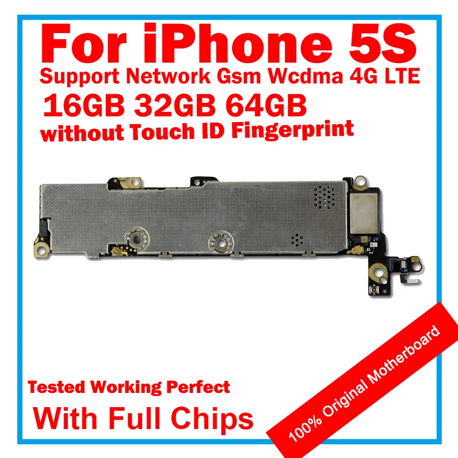100% Оригинальный разблокированный рабочий материнская плата с сенсорным ID для
